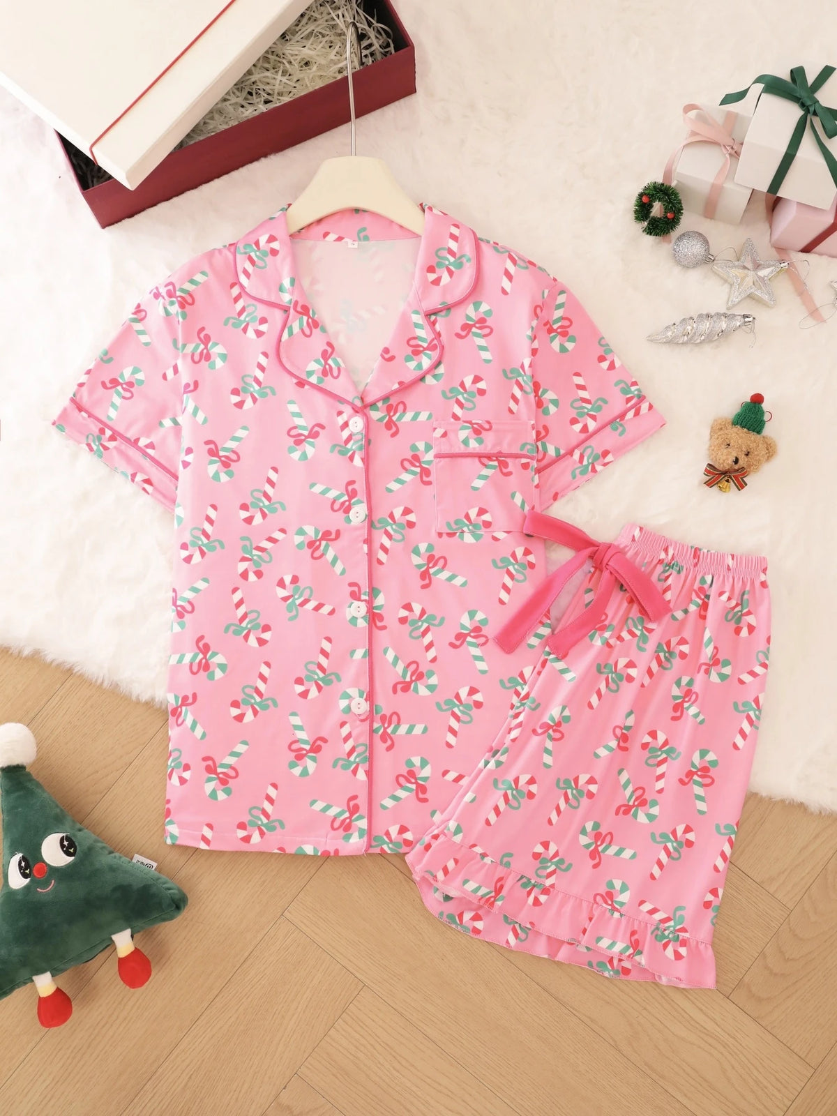 Peppermint | Candy Cane Christmas Pyjamas