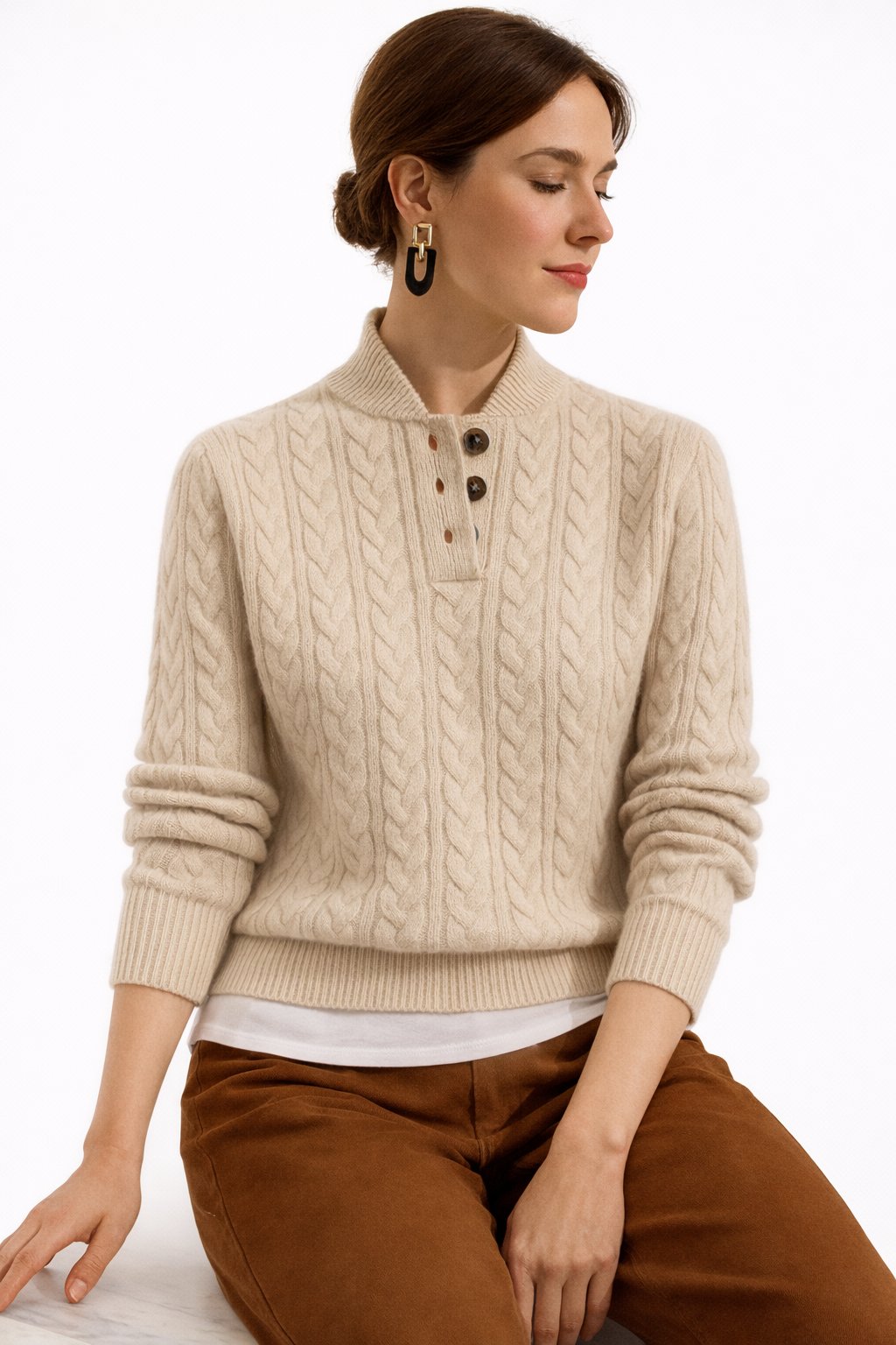Madison | Women's Cable Knit Wool Blend Jumper