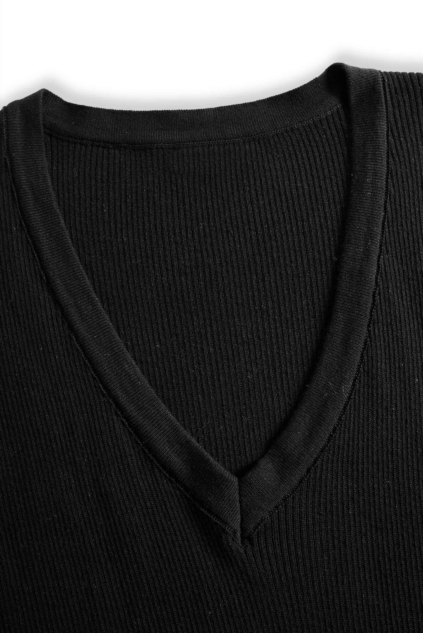 Women's V-Neck Slim Fit Knit Maxi Dress