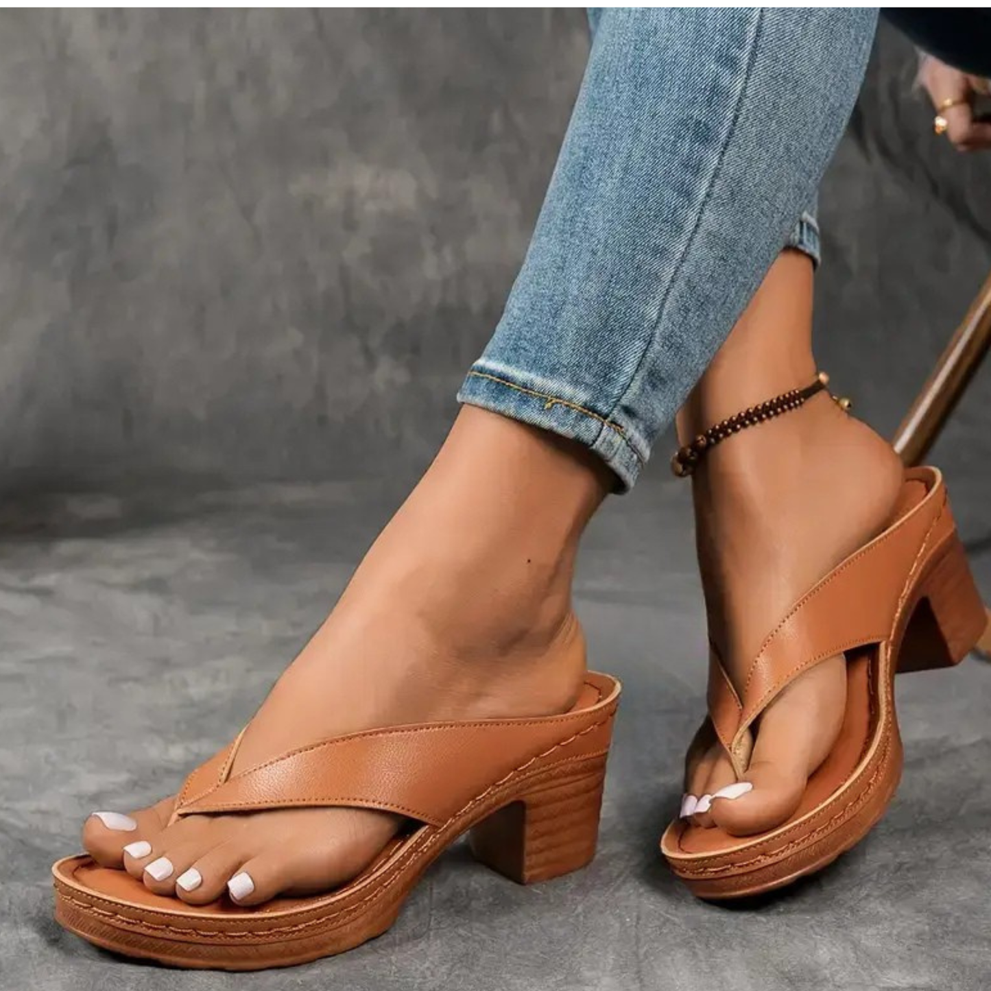 Holly | Comfortable Chunky Platform Block Heeled Sandals