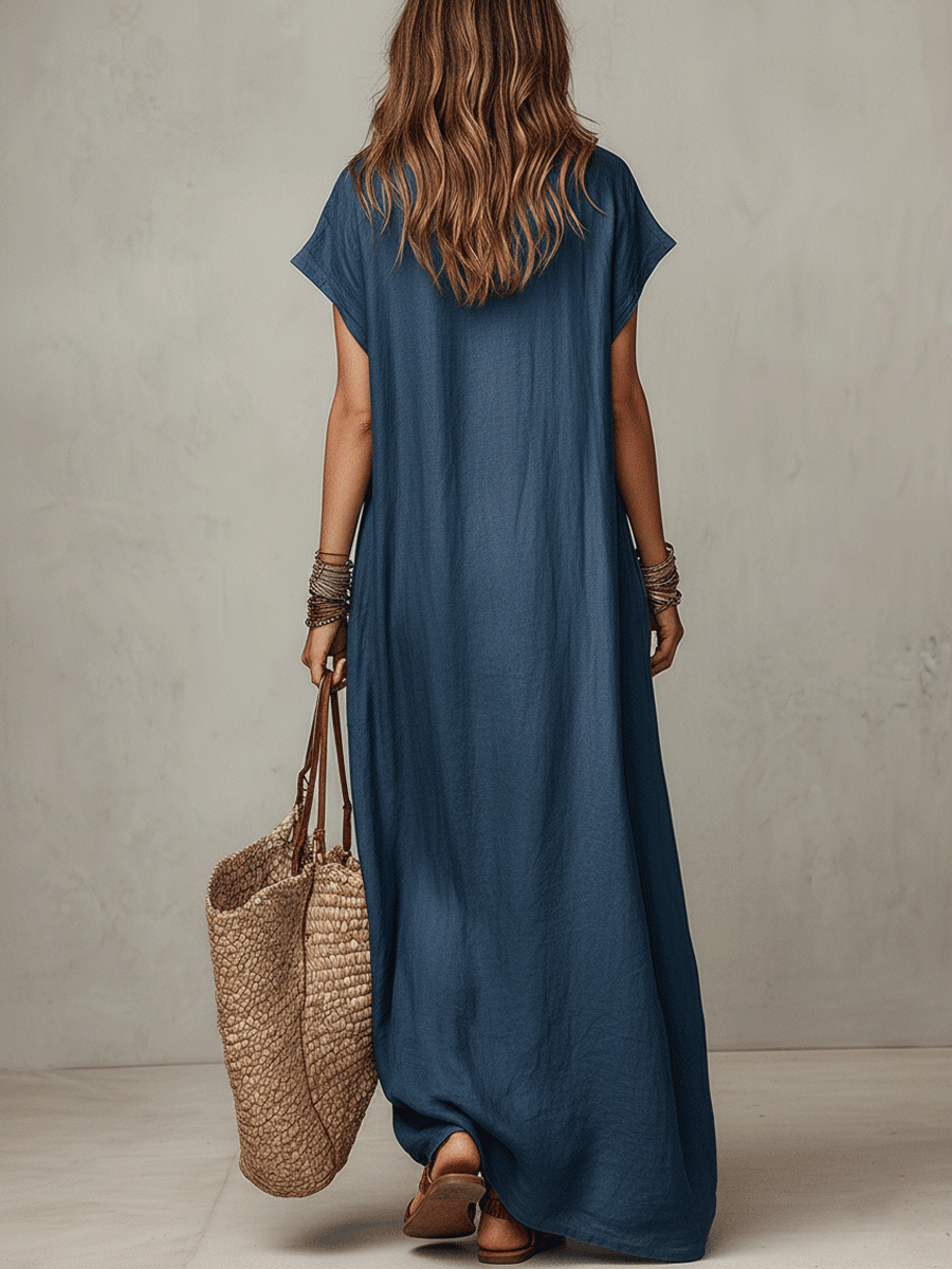 Flow | Relaxed Boho Flowy Summer Vacation Maxi Dress