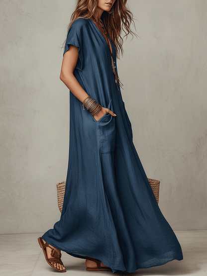 Flow | Relaxed Boho Flowy Summer Vacation Maxi Dress