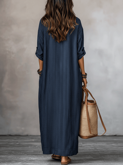 Indigo | Loose Fit Boho Spring Maxi Dress