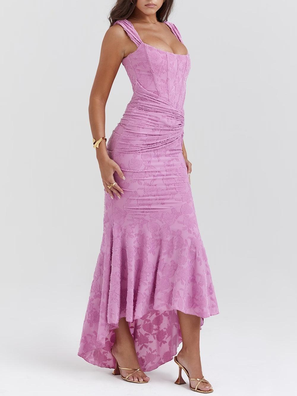 Jasmine | Off Shoulder Lace Boned Corset Wedding Guest Dress
