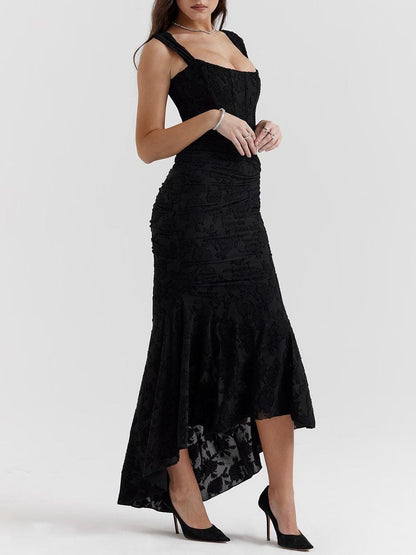 Jasmine | Off Shoulder Lace Boned Corset Wedding Guest Dress