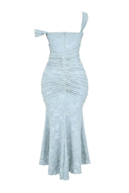 Jasmine | Off Shoulder Lace Boned Corset Wedding Guest Dress