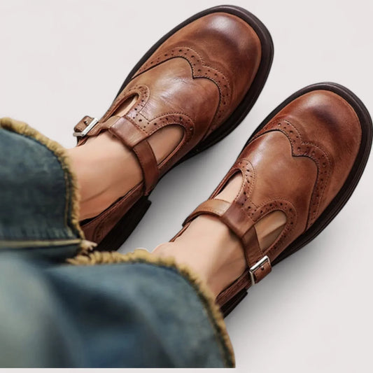 Tara | Cushioned Comfort T-Strap Mary Jane Shoes