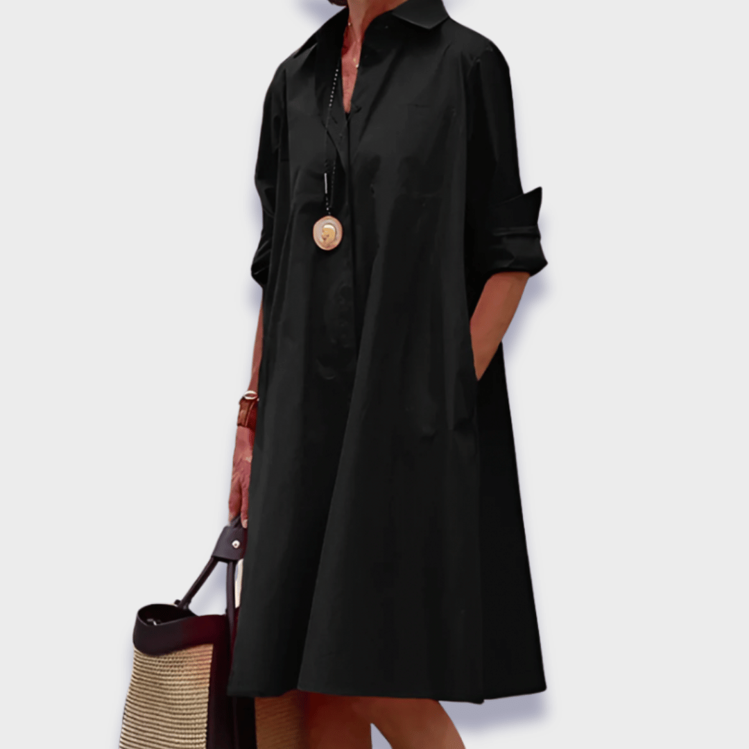 Leah | Elegant V-neck Casual Summer Vacation Midi Dress