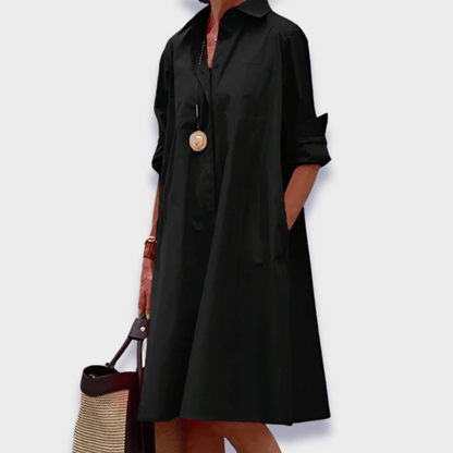 Leah | Elegant V-neck Casual Summer Vacation Midi Dress