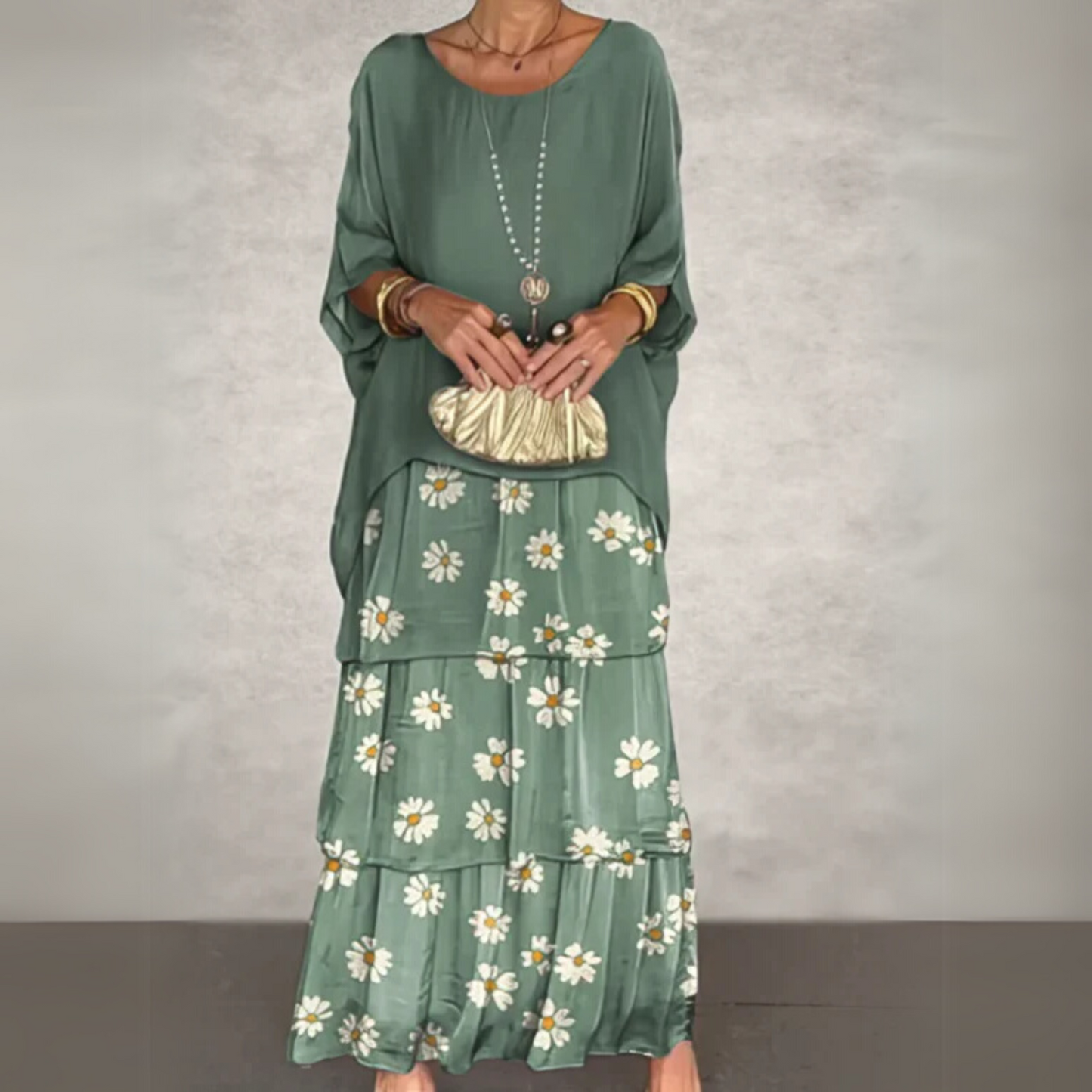 Tia | Tiered Boho Spring Maxi Dress