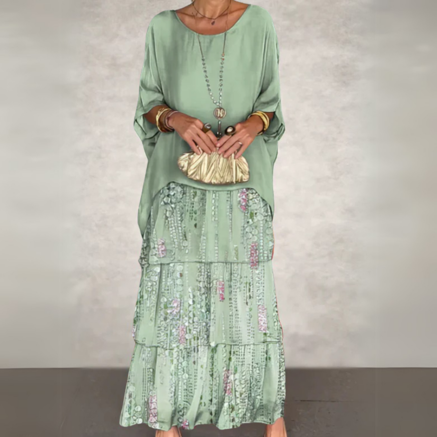 Tia | Tiered Boho Spring Maxi Dress