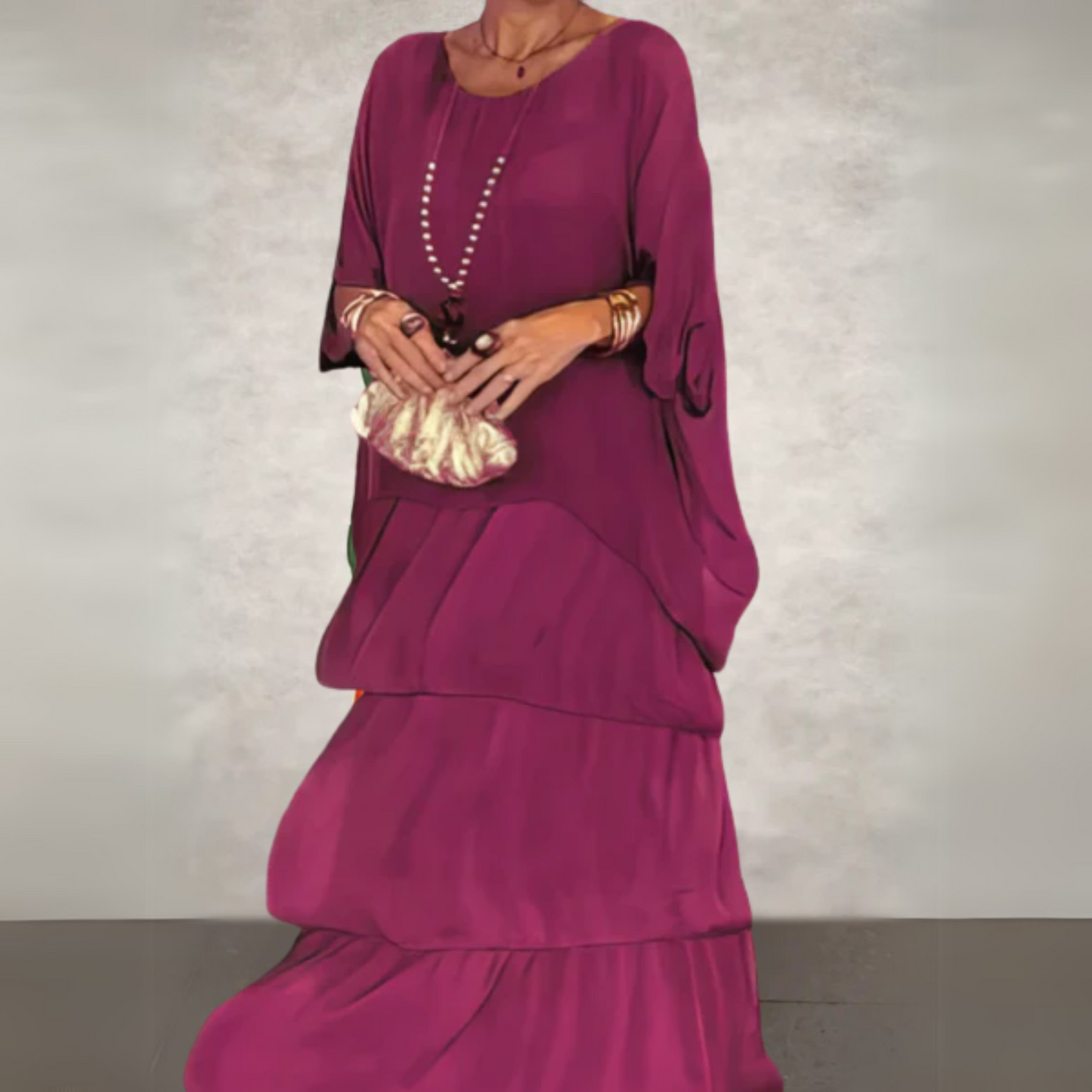 Tia | Tiered Boho Spring Maxi Dress