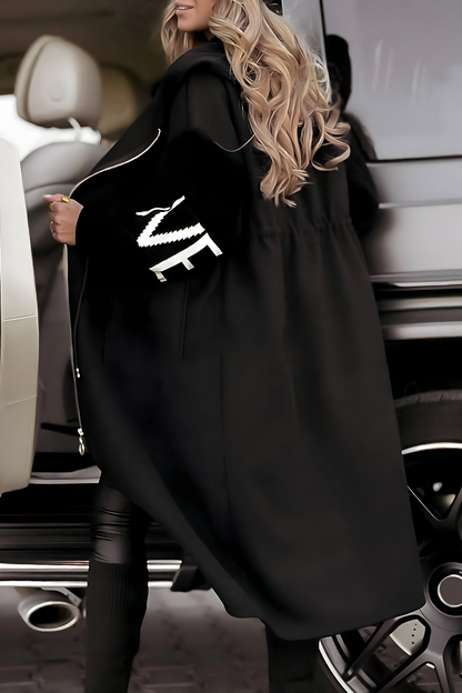 Rosa | Women's Hooded Longline Cardigan Coat