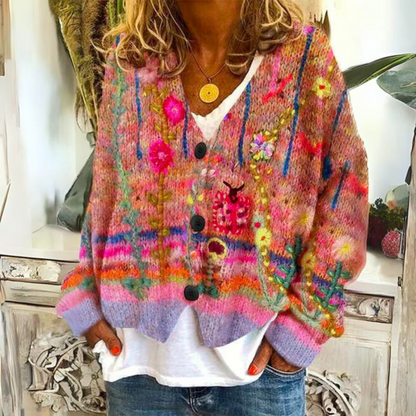 Addy | Retro Casual Loose Button Up Cardigan