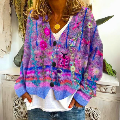 Addy | Retro Casual Loose Button Up Cardigan