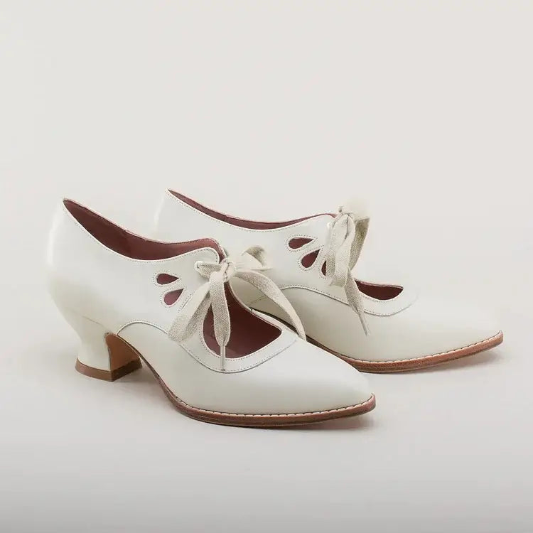 Morgan | Lace-Up Retro-Style Vintage Mary Jane Heels