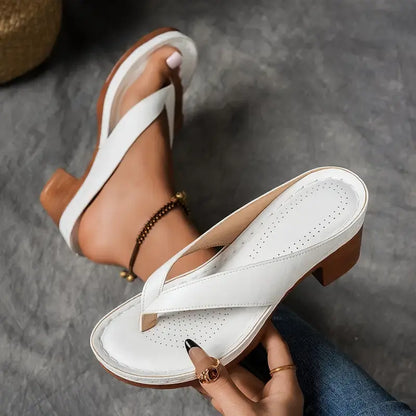 Holly | Comfortable Chunky Platform Block Heeled Sandals