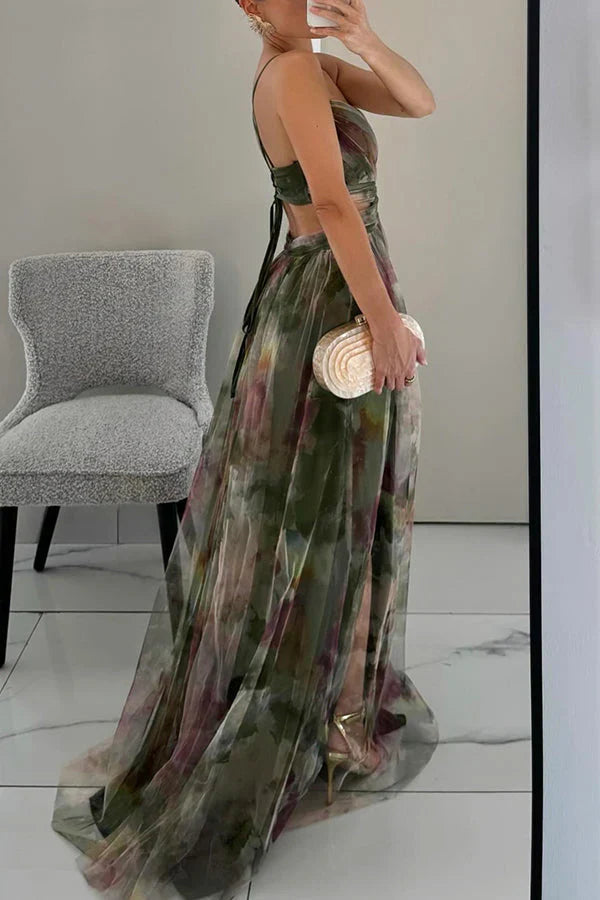Bianca | Elegant Floral Bohemian Wedding Guest Maxi Dress