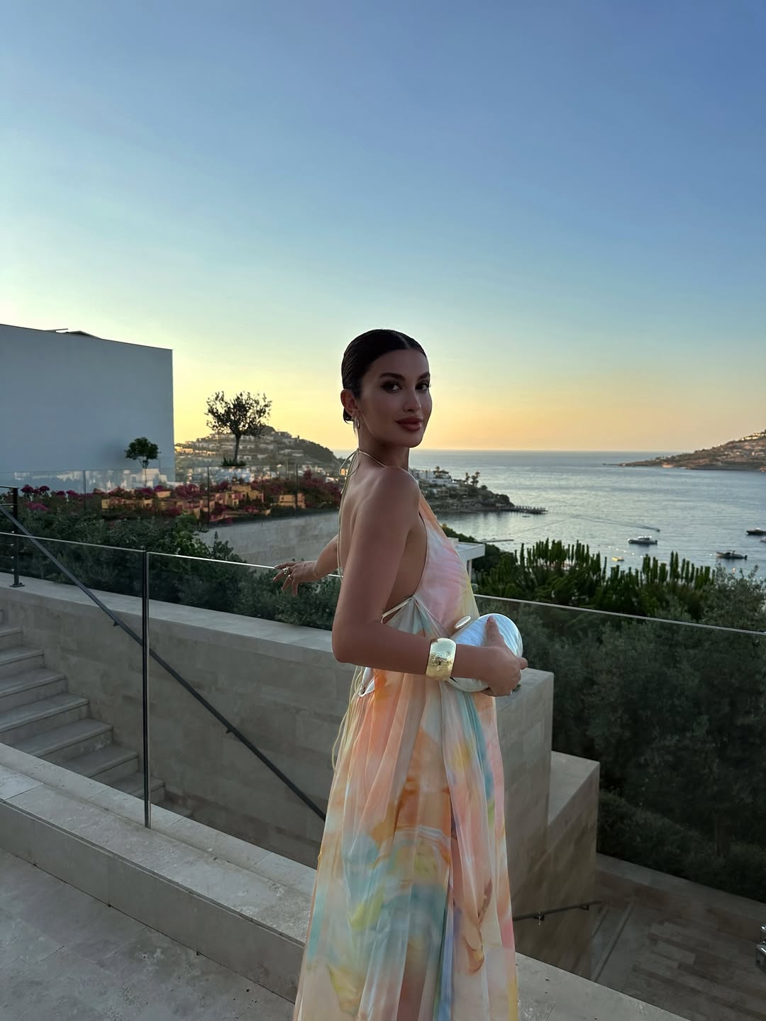Rose | Halter Backless Chiffon Maxi Wedding-Guest Dress