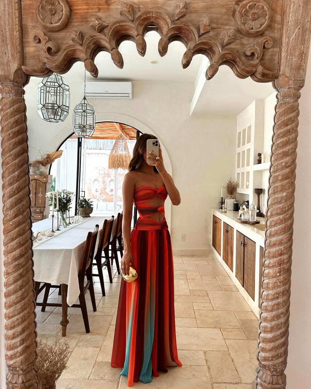 Brianna | Cut-Out Backless Chiffon Maxi Summer Dress