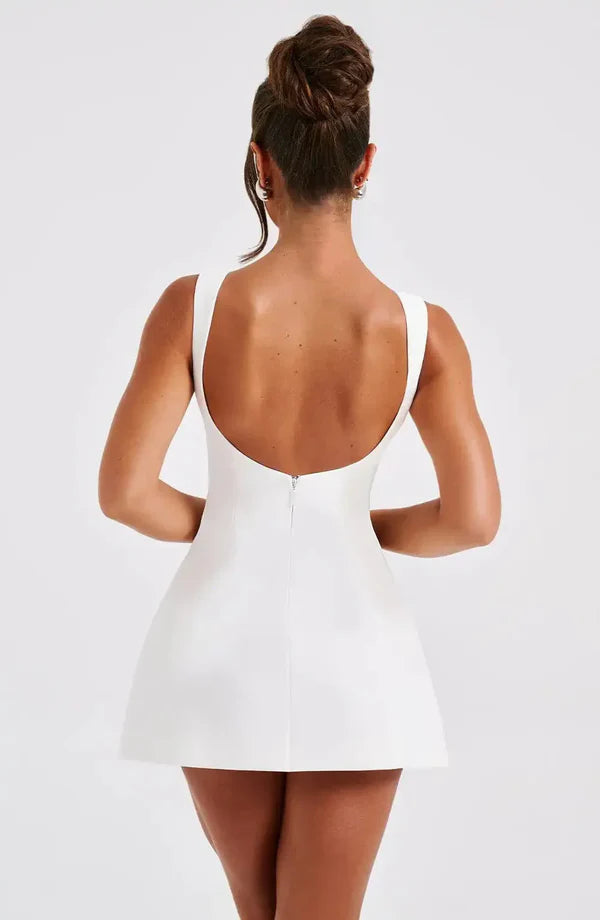 Bianca | Open Back Sleeveless Bodycon Mini Dress