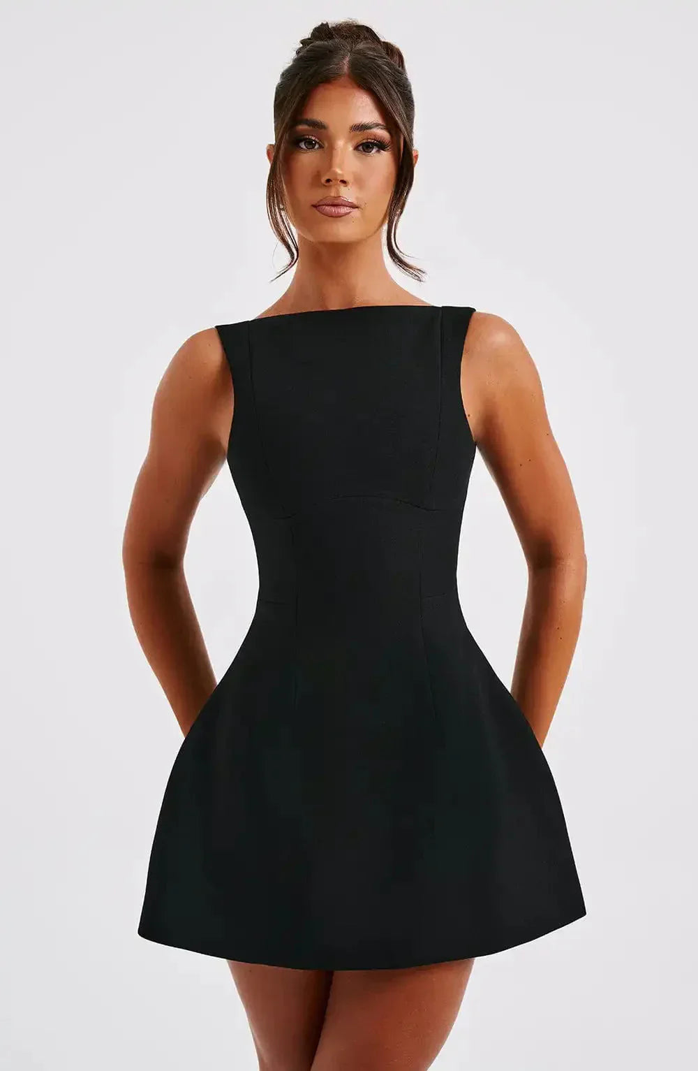 Bianca | Open Back Sleeveless Bodycon Mini Dress