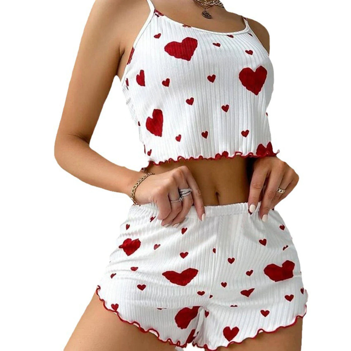 Sweetheart | Heart Print Pyjamas