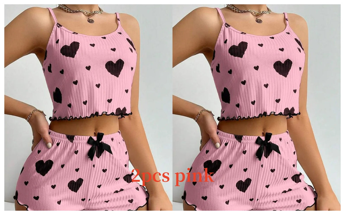 Sweetheart | Heart Print Pyjamas