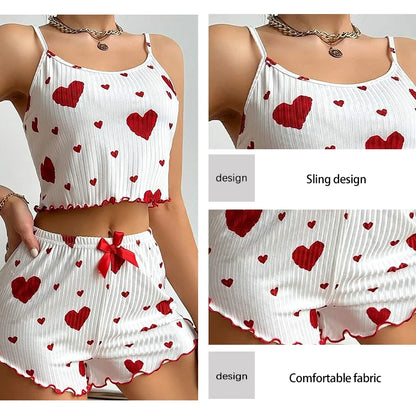 Sweetheart | Heart Print Pyjamas