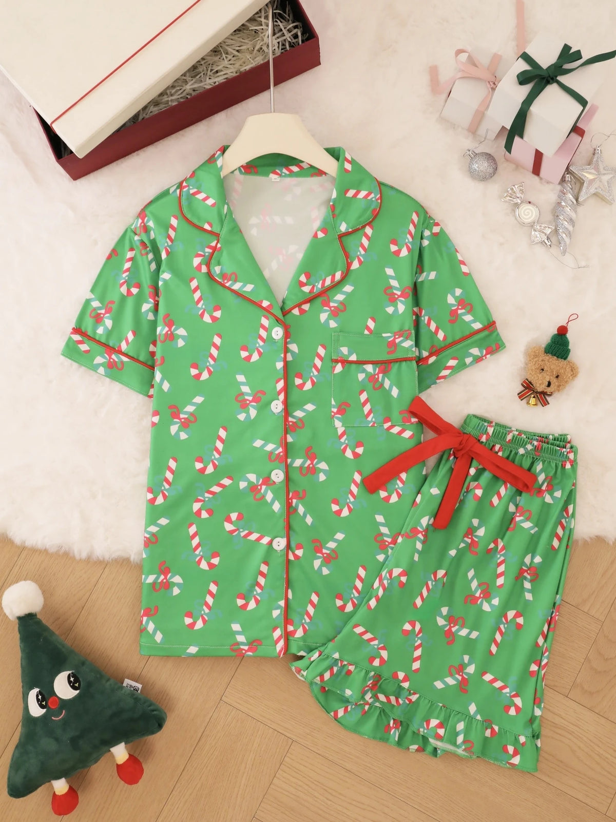 Peppermint | Candy Cane Christmas Pyjamas