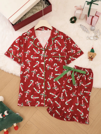 Peppermint | Candy Cane Christmas Pyjamas