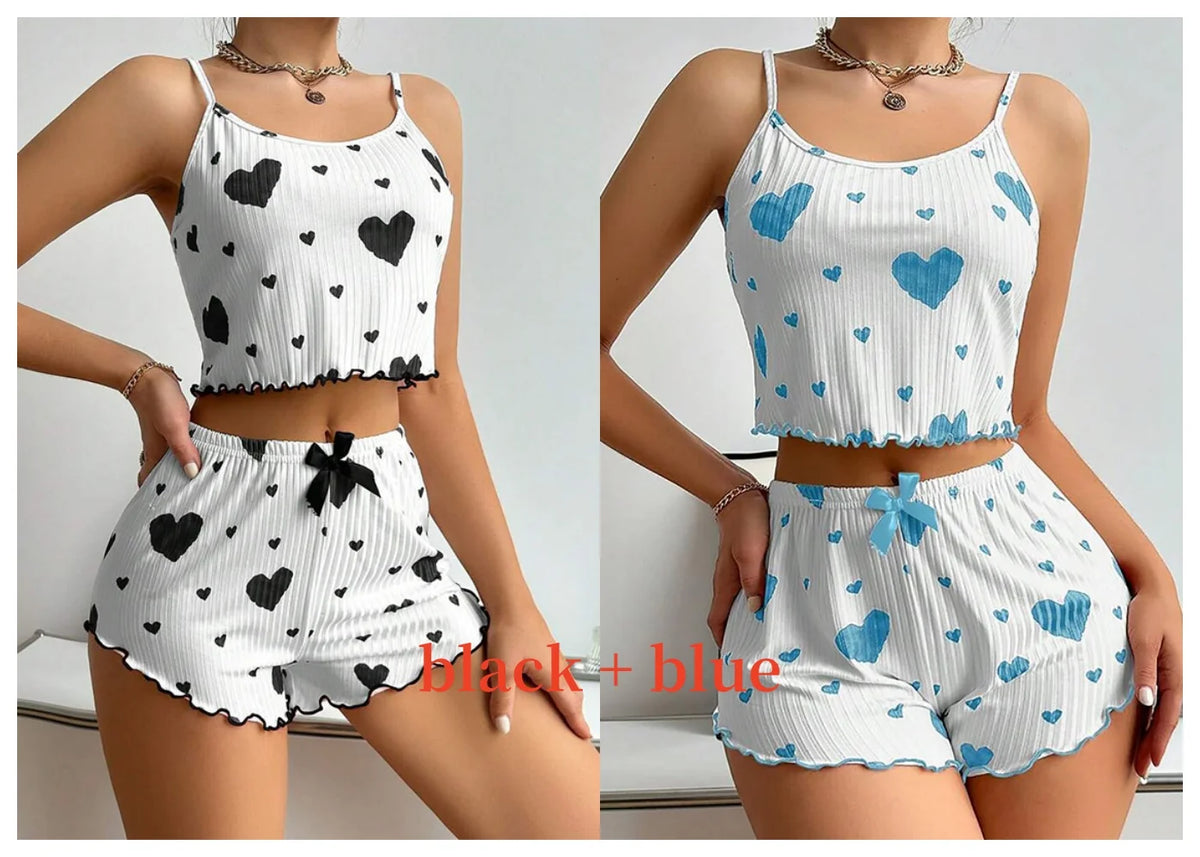 Sweetheart | Heart Print Pyjamas