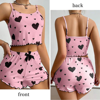 Sweetheart | Heart Print Pyjamas