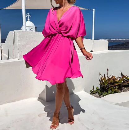 Rose | Fitted V-Neck Sleeveless Mini Dress