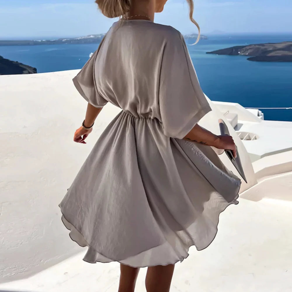 Rose | Fitted V-Neck Sleeveless Mini Dress
