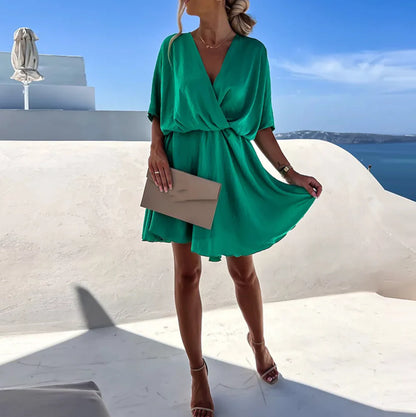 Rose | Fitted V-Neck Sleeveless Mini Dress