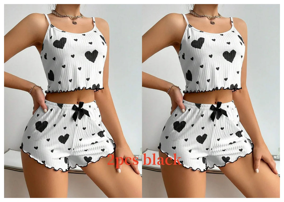 Sweetheart | Heart Print Pyjamas