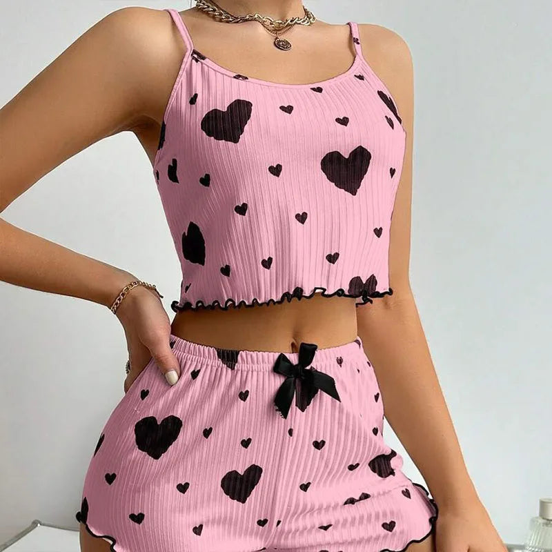 Sweetheart | Heart Print Pyjamas