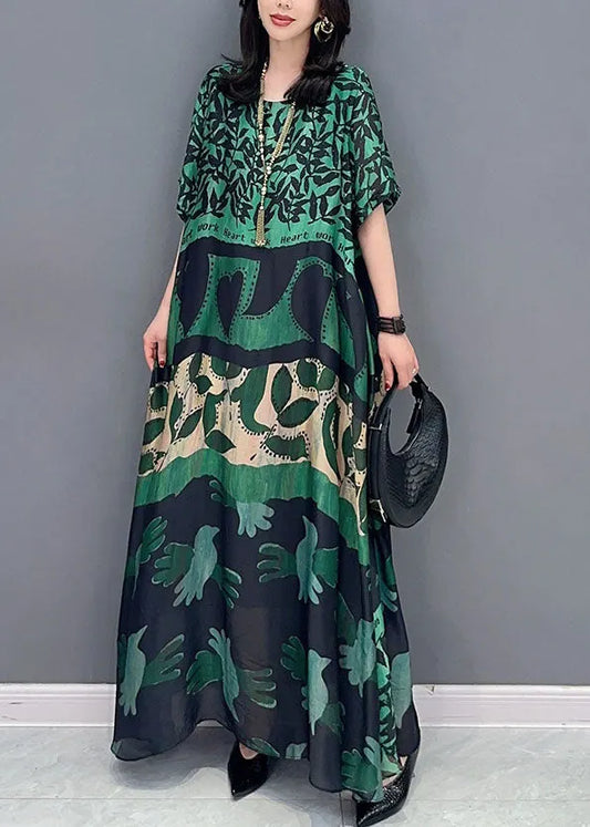 Autumn | Graphic Print Bohemian Oversized Maxi Dress