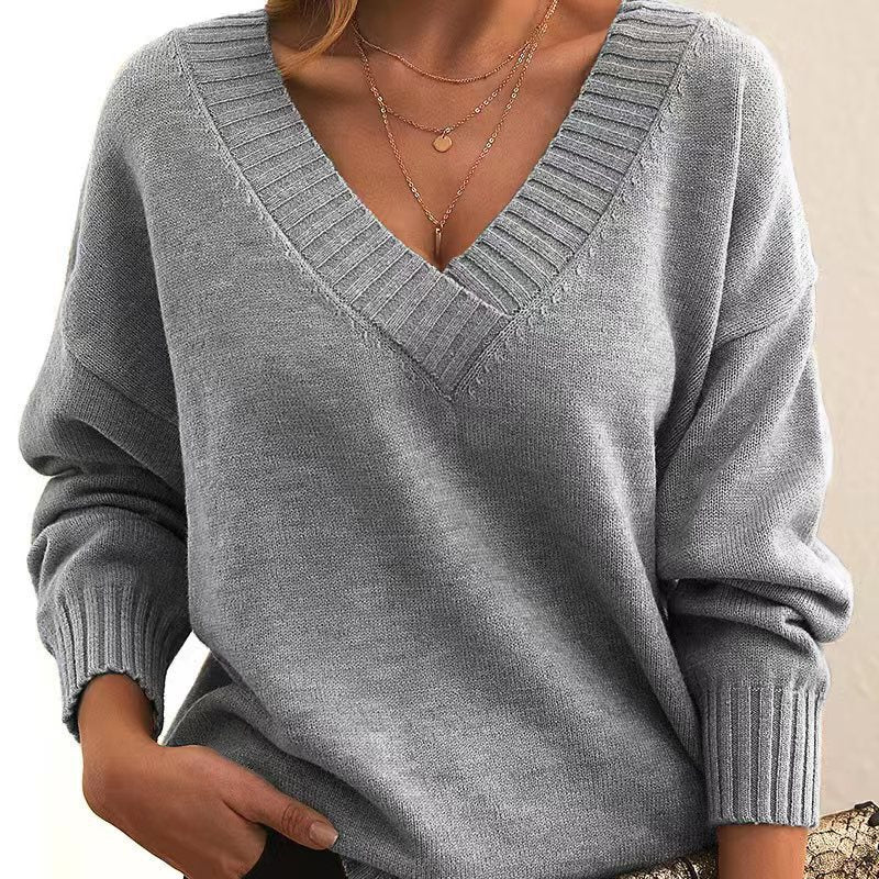 Ava | Women's Relaxed Fit V-Neck Jumper