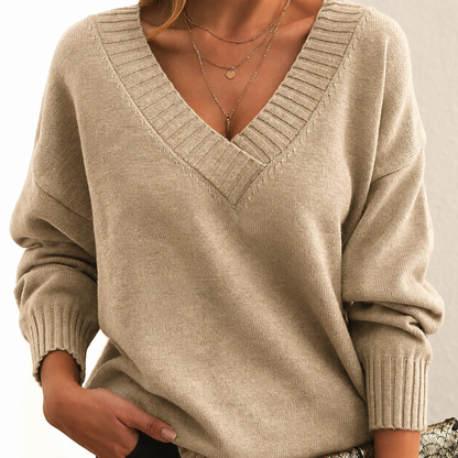 Ava | Women's Relaxed Fit V-Neck Jumper