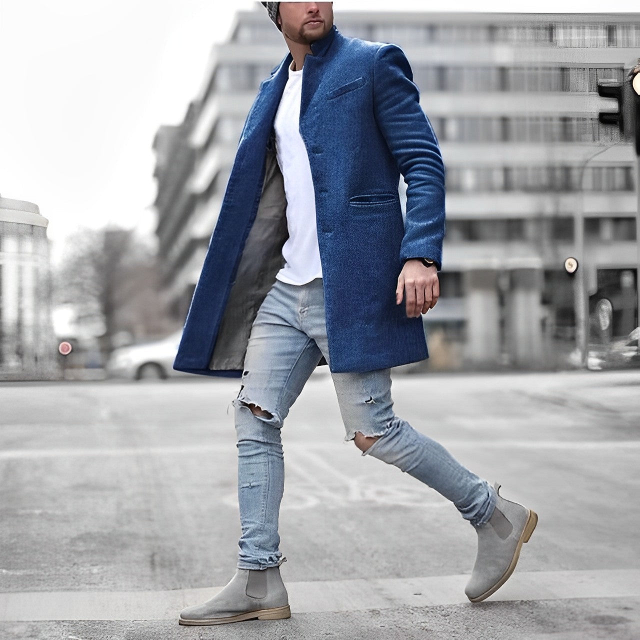 Carson | Men's Slim-Fit Wool Overcoat