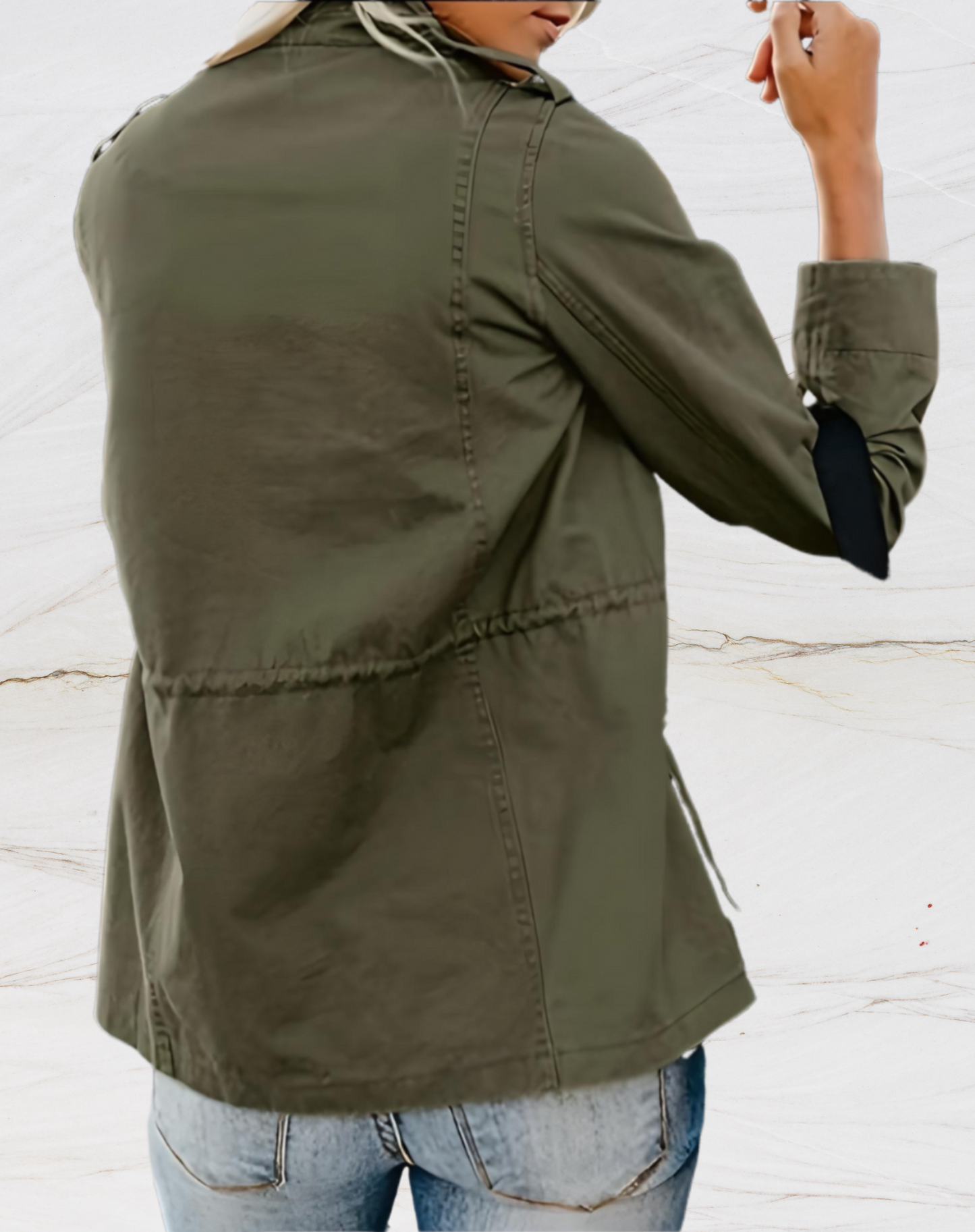 Christine | Women's Drawstring Waist Utility Jacket