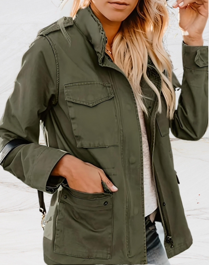 Christine | Women's Drawstring Waist Utility Jacket