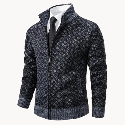 Dale | Men's Full-Zip Stand Collar Knit Jacket