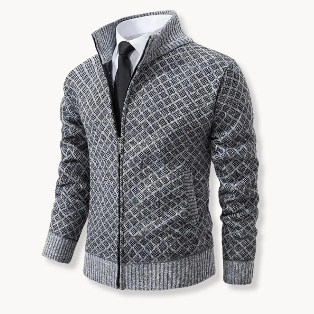 Dale | Men's Full-Zip Stand Collar Knit Jacket