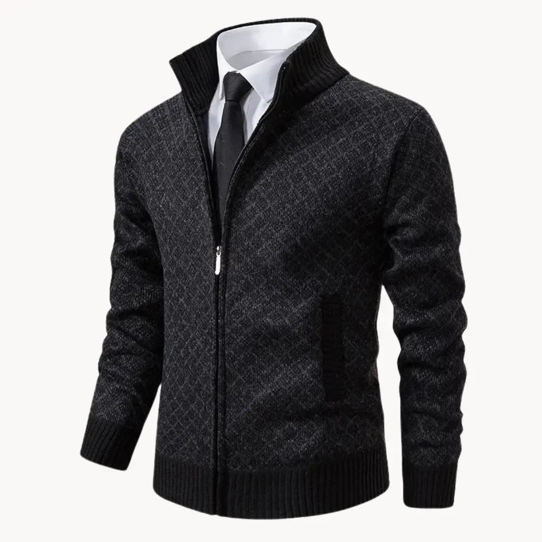Dale | Men's Full-Zip Stand Collar Knit Jacket