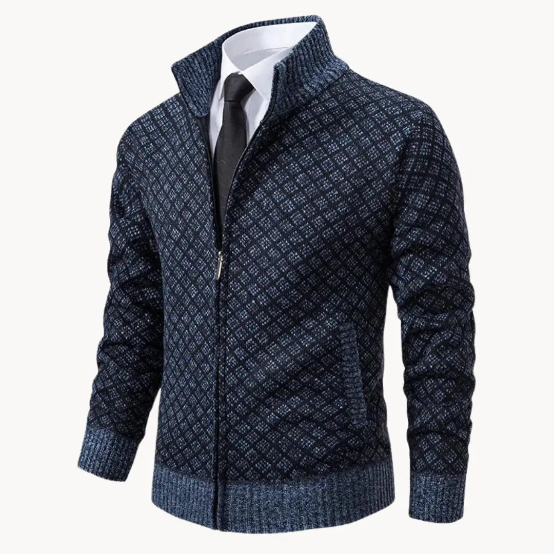 Dale | Men's Full-Zip Stand Collar Knit Jacket