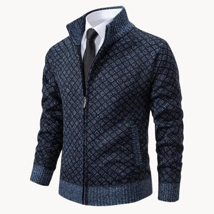 Dale | Men's Full-Zip Stand Collar Knit Jacket