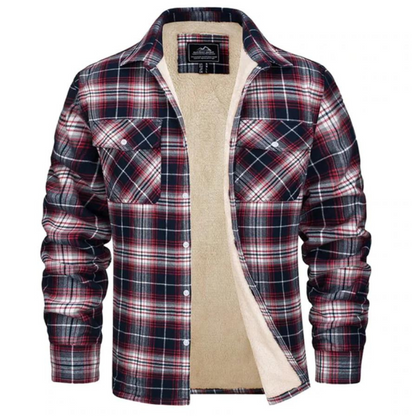 Dawson | Men's Sherpa Lined Plaid Shirt Jacket